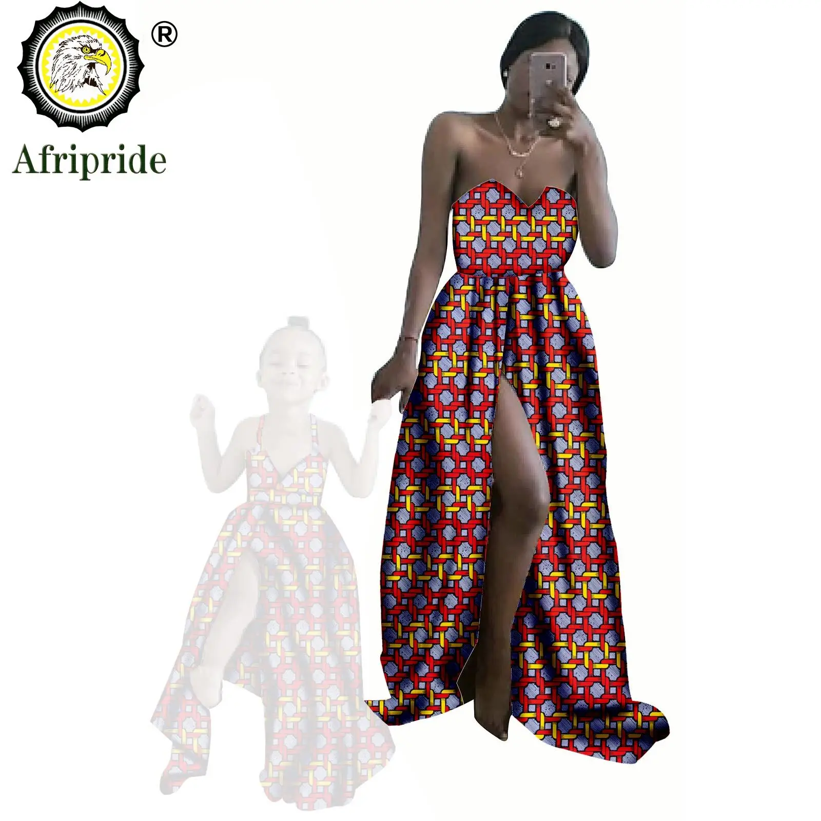 African Print Dress Women Plus Size Wax Batik