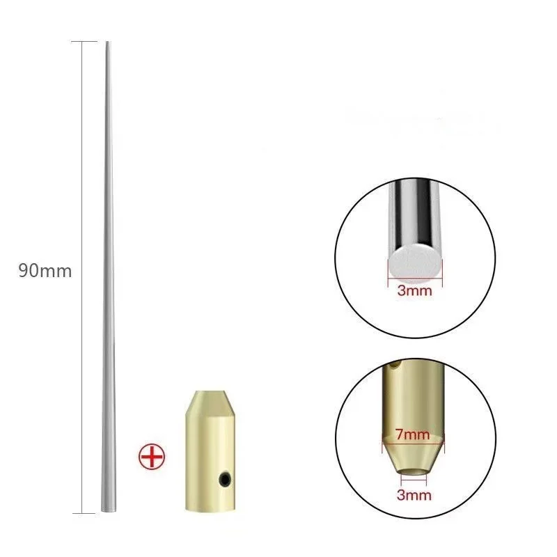 Electric OCA Glue Remover Coiler Thick Needle Accessories - Conical Steel Needles for Mobile Phone Screen Glue Rolling