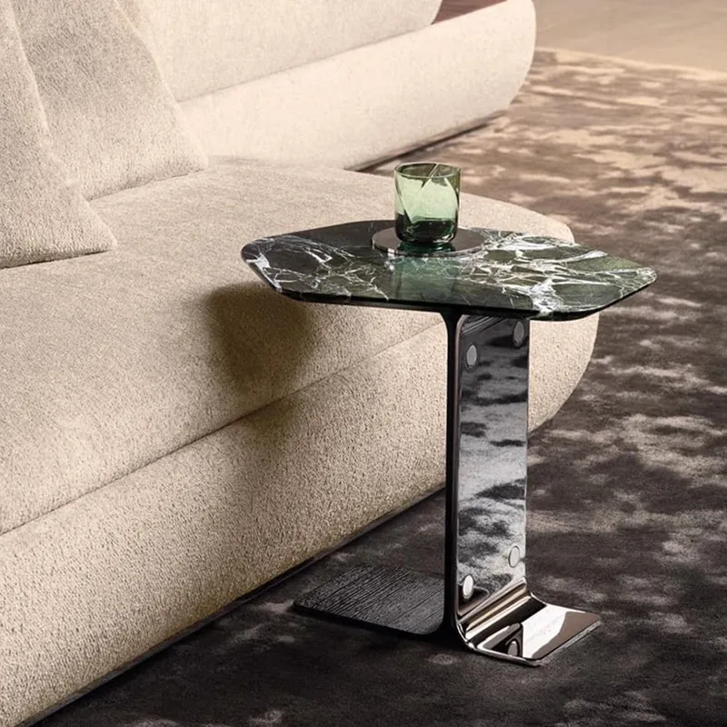 

Marble edge corner table, designer high-end living room, home creative special-shaped table
