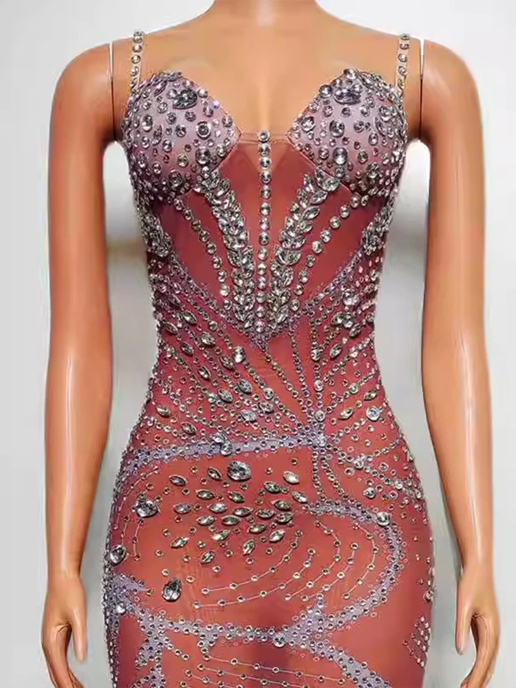 Sexy elástico vestido de fenda de suspensão feminino, Alta qualidade, Diamante quente, Nova moda, Roupa feminina personalizada, 2024