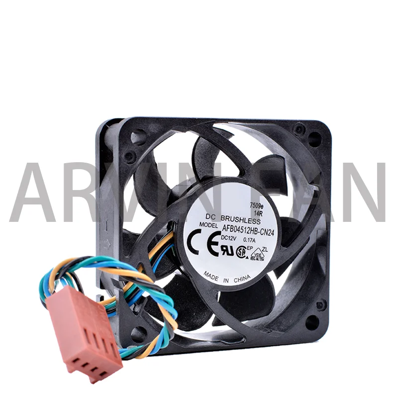 Mini ventilador de refrigeración de chasis, AFB04512HB-CN24 Original, 45x45x15mm, 4515 CC, 12V, 0.17A, 4 pines, Pwm, nuevo