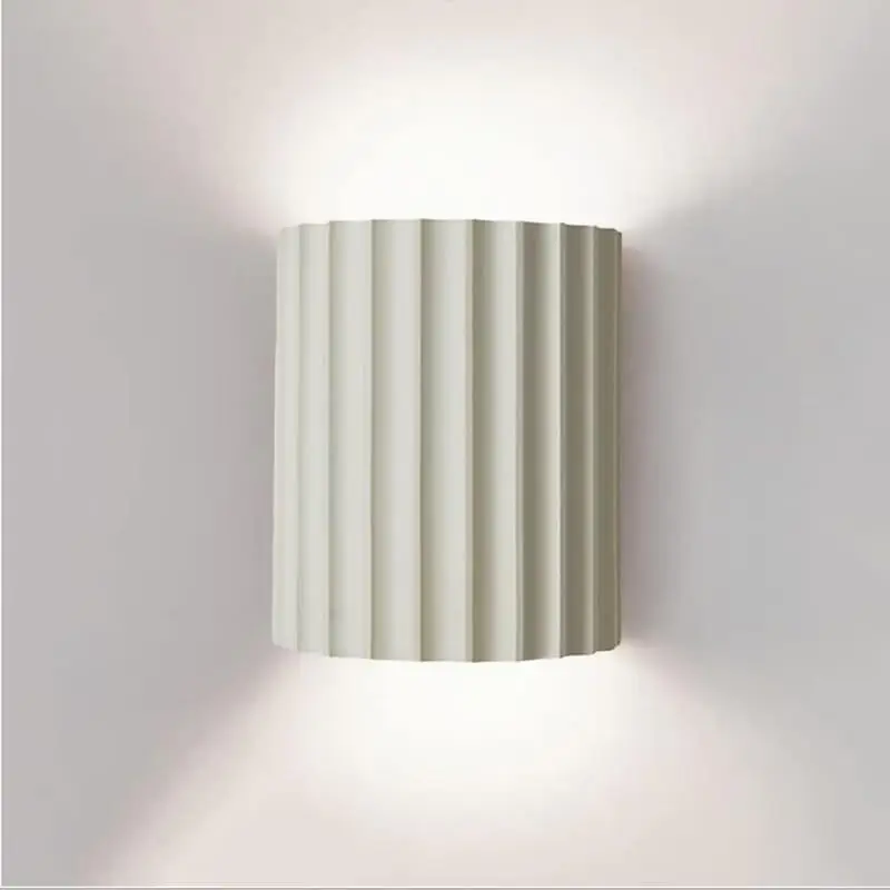 

New Wall Lamp Corridor Lamp Aisle Lamp Simple Living Room Wall Lamp Creative Bedside Wall Lamp Nordic Cream Style Bedroom Lamp