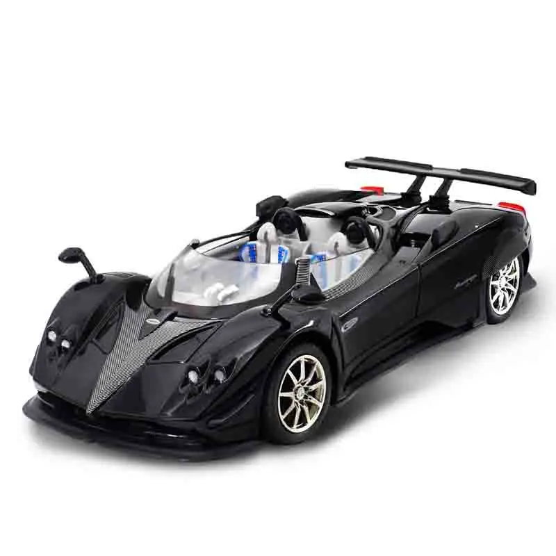 

1:24 Pagani Zonda HP Barchetta Alloy Concept Модель спортивного автомобиля Литье под давлением Металлические гоночные машины Модель автомобиля Звук Свет Детская игрушка в подарок