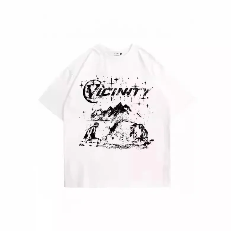 

Hip hop printed T-shirt men Harajuku Korean fashion 2000 retro streetwear T-shirt