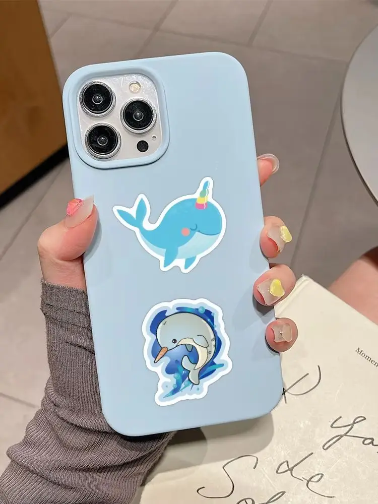 AliExpress NONE 60PCS Kawaii Narwhal Sticker Cartoon Cute Fun Doodle DIY Decorative Refrigerator Diary Scooter Bike Waterproof Decal