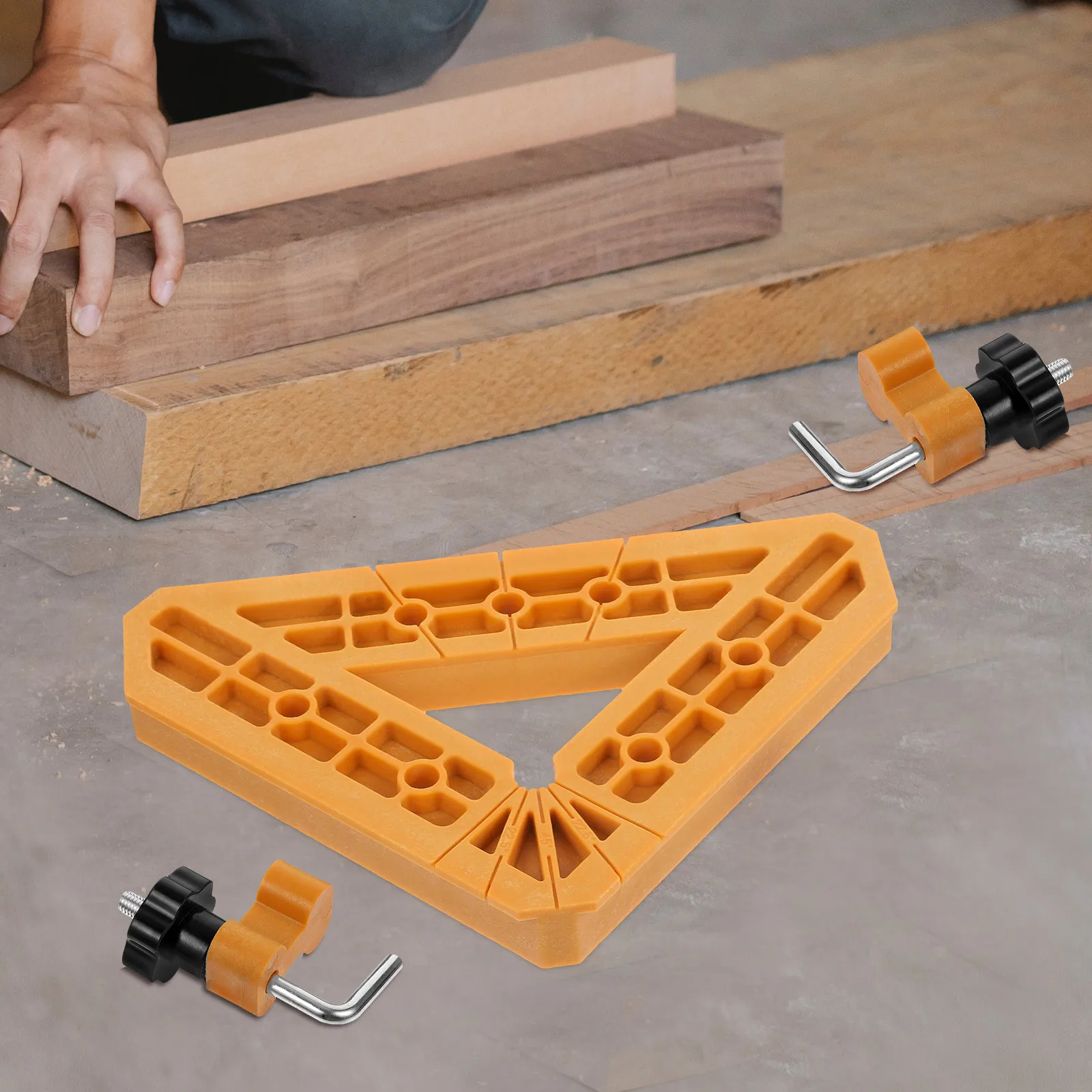 

1Set 90 Degree Clamp Clamping Square for Woodworking Cabinets Frames Furniture Installation Clamping Square 90 Degree Clamp