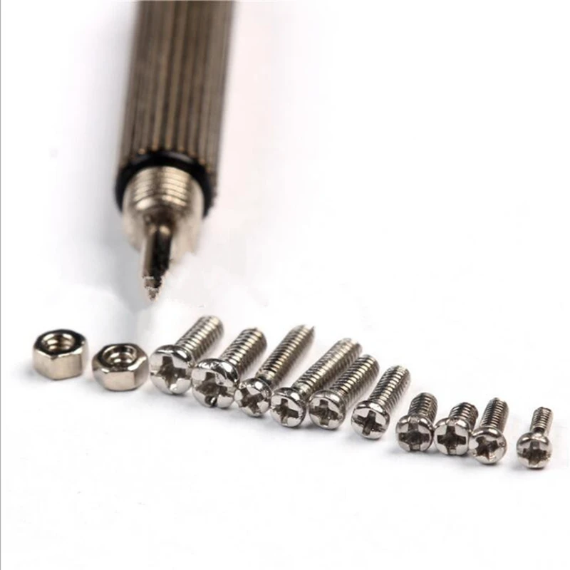 600pcs 12 Kinds of Small Screws Nuts Assortment Kit M1 M1.2 M1.4 M1.6 screw for Watches Glassess Repair Tools tornillos