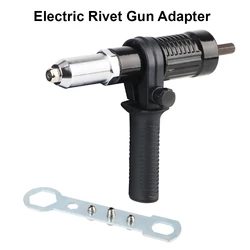 Adaptador de pistola de tuerca remachadora Universal, conector de pistola de tuerca de remache eléctrico de 2,4mm-4,8mm, 3 unids/set con juego de clavos de tuerca reemplazable