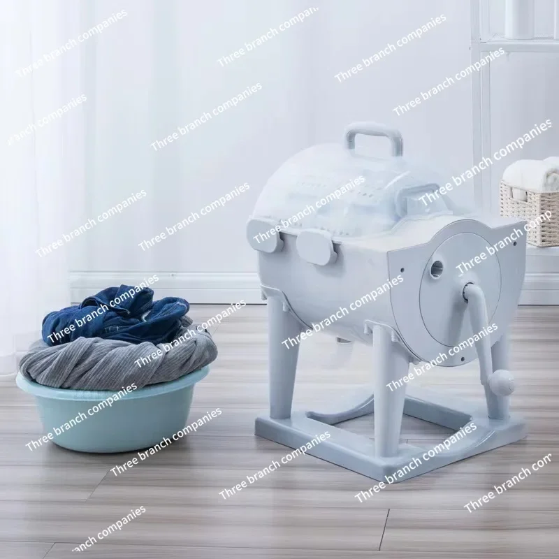 Hand Crank Drum Washing Machine Dehydrator Student Dormitory Washing Machine Plastic