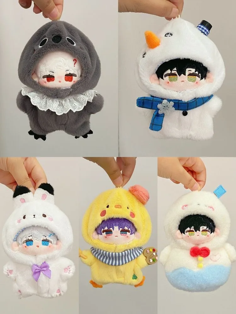Only Clothes For 10cm Doll Rafayel Xavier Zayne Game Peripherals Love And Deep Space Cotton Doll Jumpsuit Sylus Caleb Fans Gift