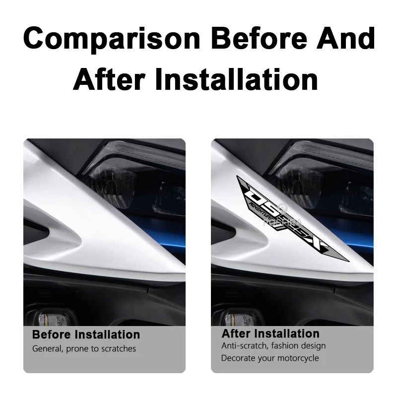 POSFIRA Vinyl Motorcycle Front Beak Stickers Waterproof Decals for Voge 525DSX 2024 2023 2025 525 DSX DS525X DSX525 Accessories