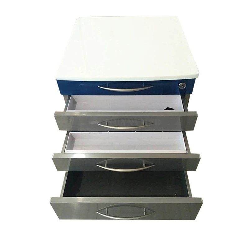 SY-YR05 Dental Furniture Cabinet Custom Durable for Clinic Design Stainless Steel Working Stable Mobile Dental Cabinet