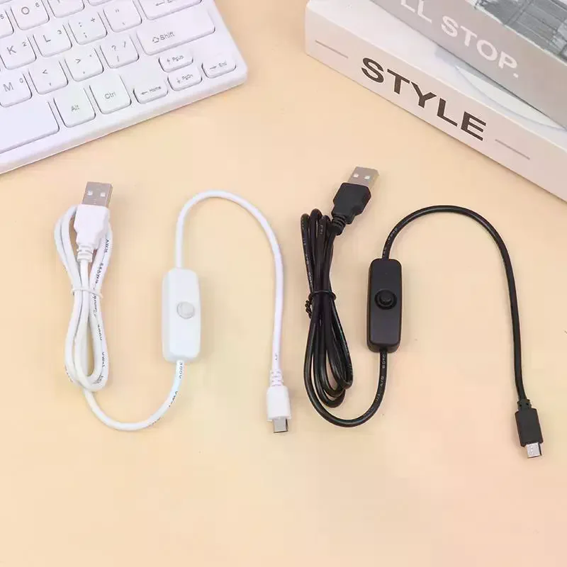 USB To USB C Switch Cable with On/Off USB To Type C Extension Cable 1 Meter Length Black Or White Color Choose - view 5