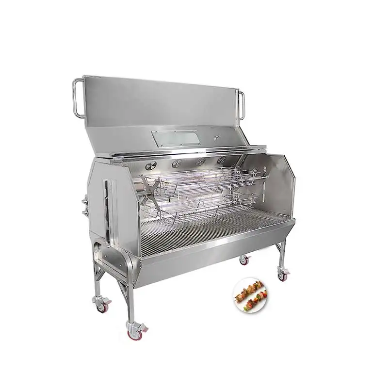 Large Chicken Lamb Grill Pig Hog Rosting Machine Rotisserie In Rotisseries