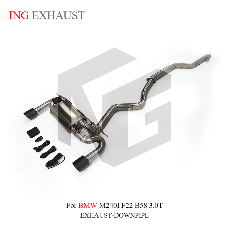 ING Ss304 Remote Valve Catback for BMW M240I F22 F23 B58 3.0t Auto Electronic Control Escape Exhaust Flexible Performance System