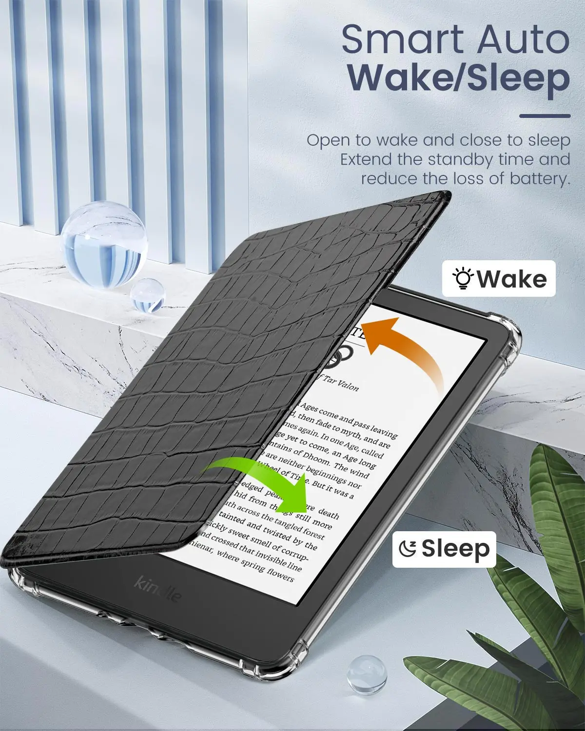 Etui na Kindle 6-calowy 11. generacji - wersja 2024, ultra przezroczysta, miękka, elastyczna, transparentna obudowa z TPU na tył, pasuje również do Kindle 6-calowy 11. generacji 2022. — zdjęcie produktu 5