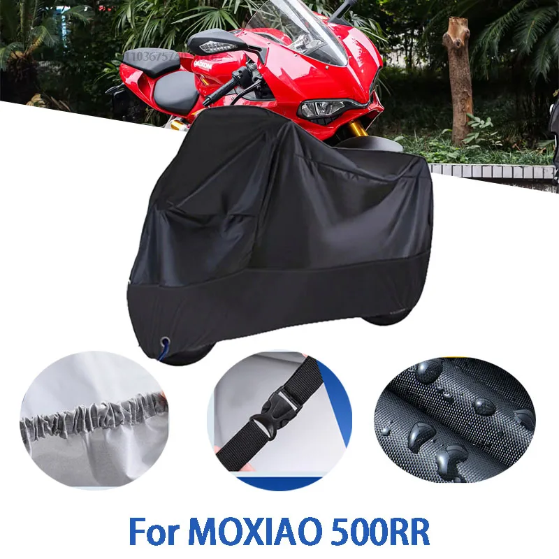 

Полные чехлы для мотоцикла MOXIAO 500RR, автомобильные чехлы на открытом воздухе, защита от солнца, пыли, без ушей, утолщенный оксфордский чехол, аксессуары