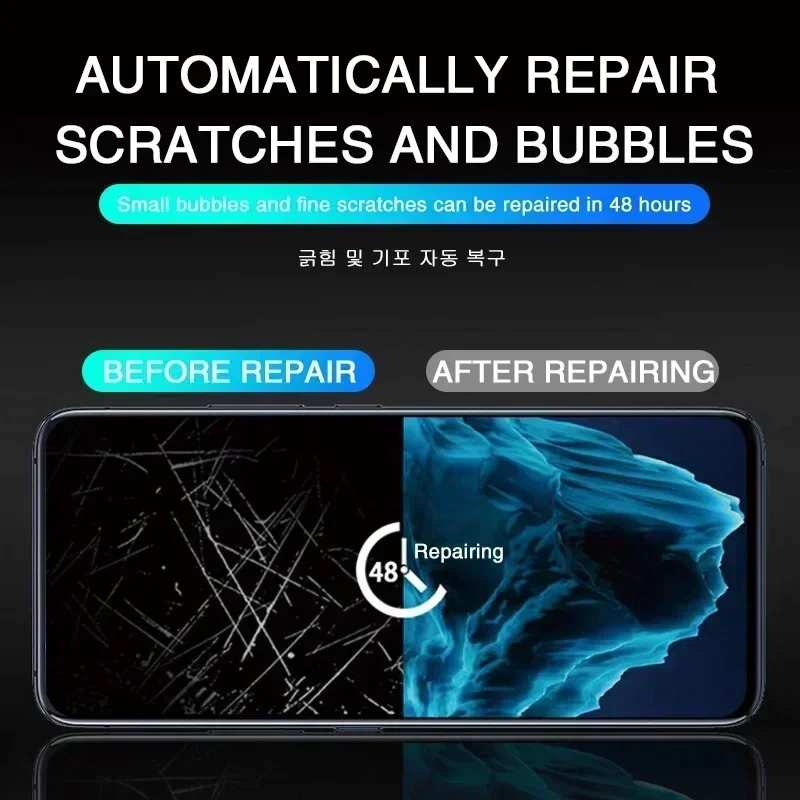 5 قطعة هيدروجيل فيلم حامي الشاشة لسامسونج غالاكسي S25 S24 FE S23 S22 S21 الترا A16 A55 A35 A15 4G 5G واقي للشاشة فيلم