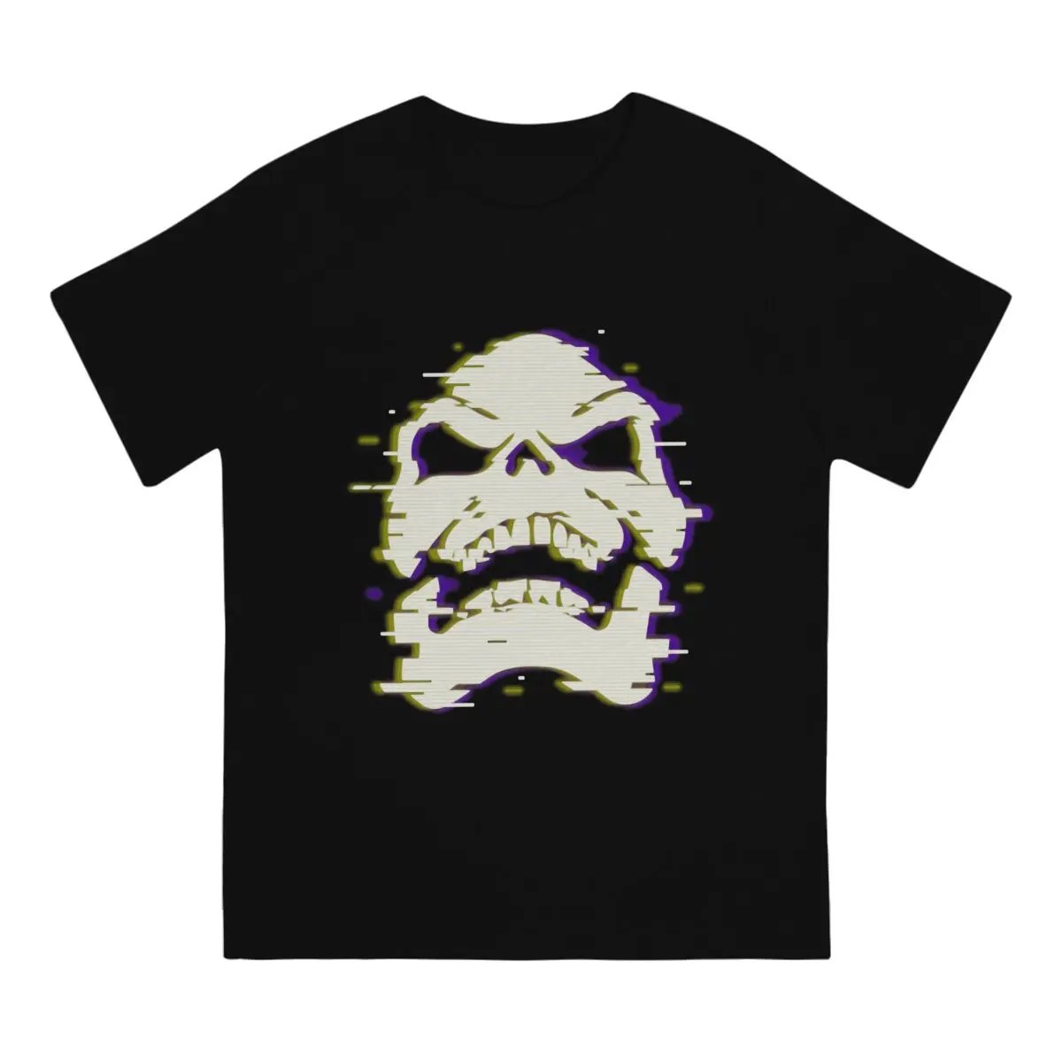 He Man the Master of the Universe GLITCHY SKULL Tshirt Graphic Men Tops Vintage  Summer Polyester Clothing Harajuku T Shirt