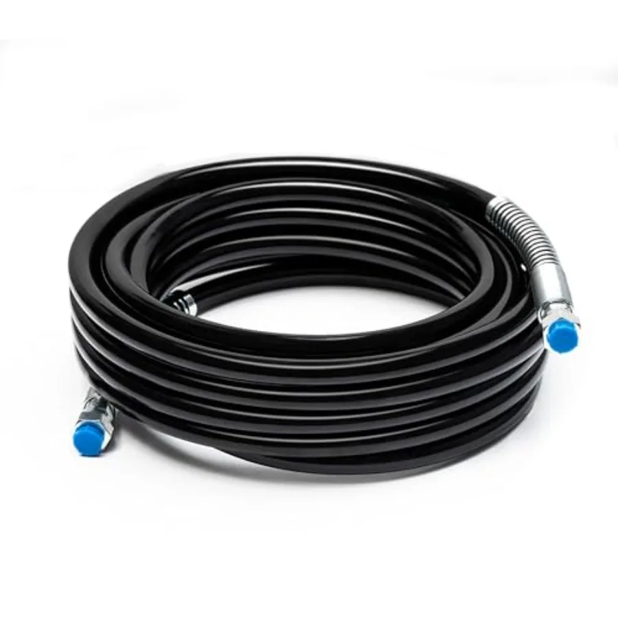 

25 ft. x 1/4 in. Airless Paint Sprayer Hose High Pressure Universal Paint Sprayer Flexible Fiber Tube 3600 PSI for use