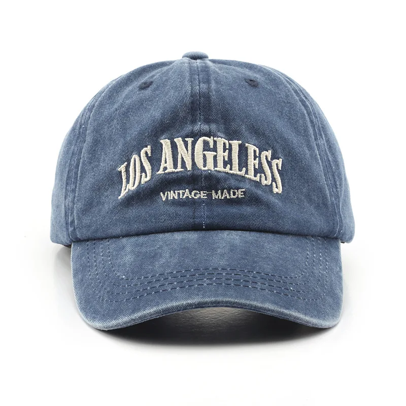 Washed and Aged Letter Embroidered Men's Baseball Cap Outdoor Sports Women's Sun Protection Sunshade Sun Hat Baseball Cap