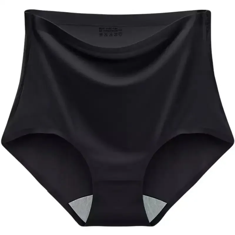45-100kg Thin Large Plus Size High Waist Ice Silk Seamless Fat Belly Underwear… - Image 3
