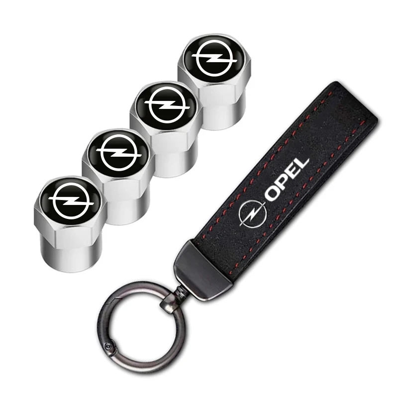 

Opel Car Tire Wheel Valve Caps Cover Car Key Chain Ring Keychain For Opel Corsa D Astra Insignia Mokka Adam Combo OPC Vauxhall
