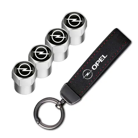 Opel Car Tire Wheel Valve Caps Cover Car Key Chain Ring Keychain For Opel Corsa D Astra Insignia Mokka Adam Combo OPC Vauxhall