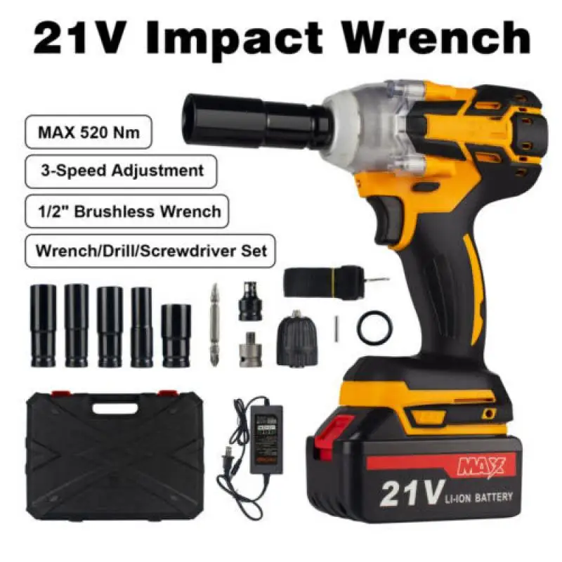 Magnitt 4 IN 1 Cordless Impact Wrench 1/2