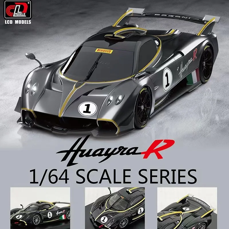 

LCD 1:64 Pagani Huayrar Black No.1 /Blue Model Car