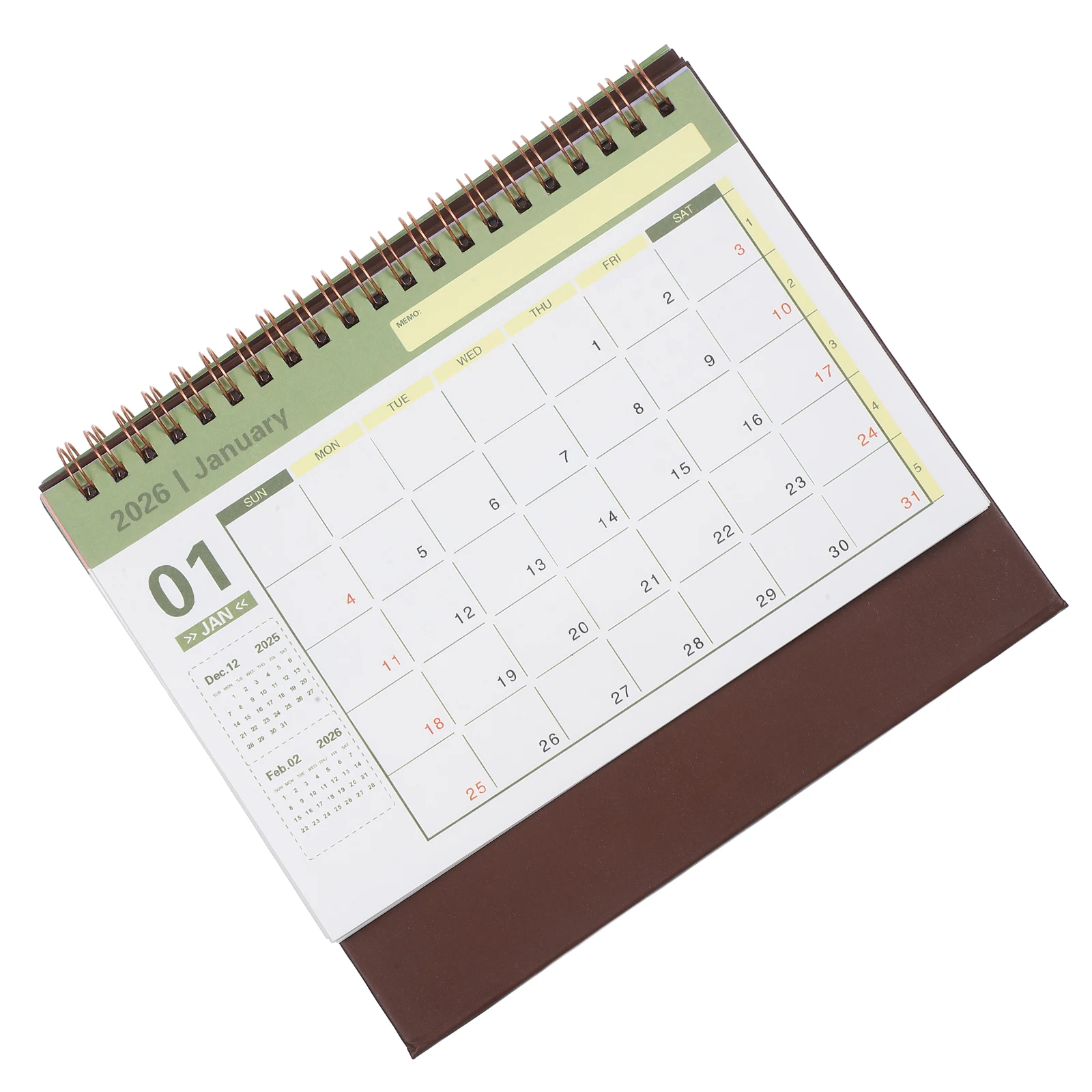 

Small Desk Calendar 2025-2026 Modern Minimalist Flip Standing Table Planner for Office Home Daily Task Organizer