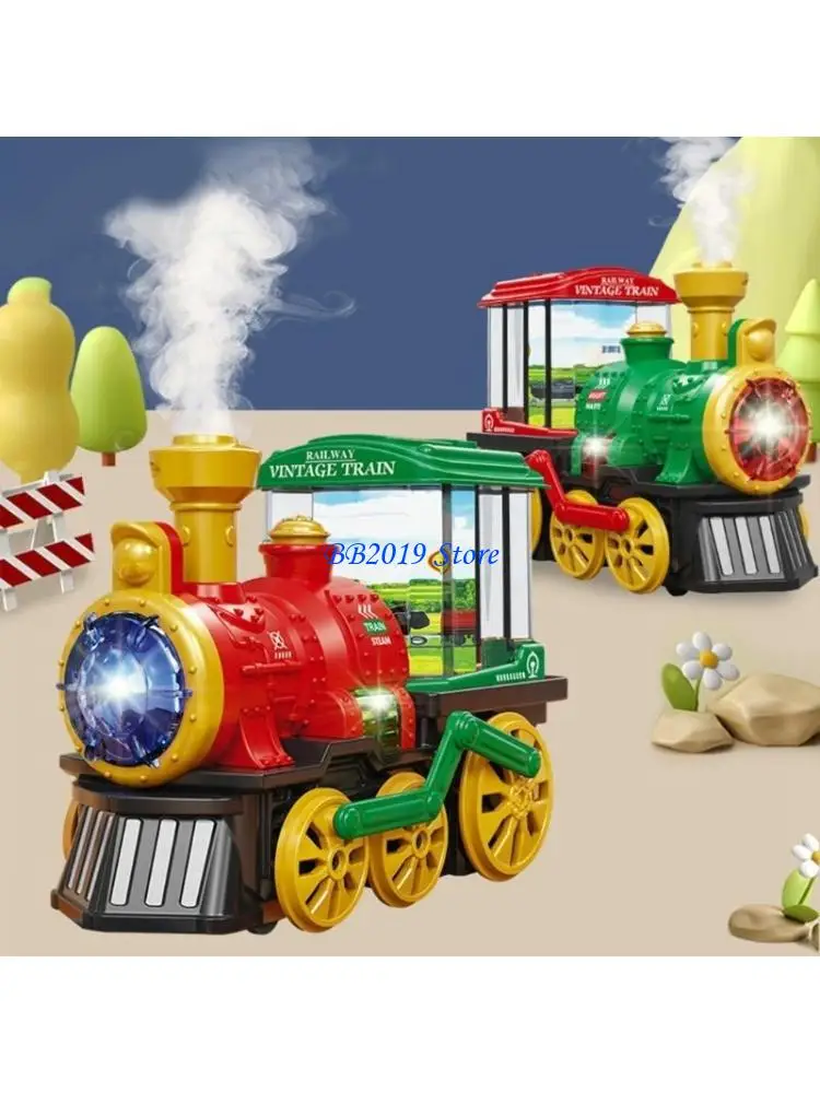 

Q0KB Preschool Cartoon Electric Train Adventure Puzzle Toy Interactive Game