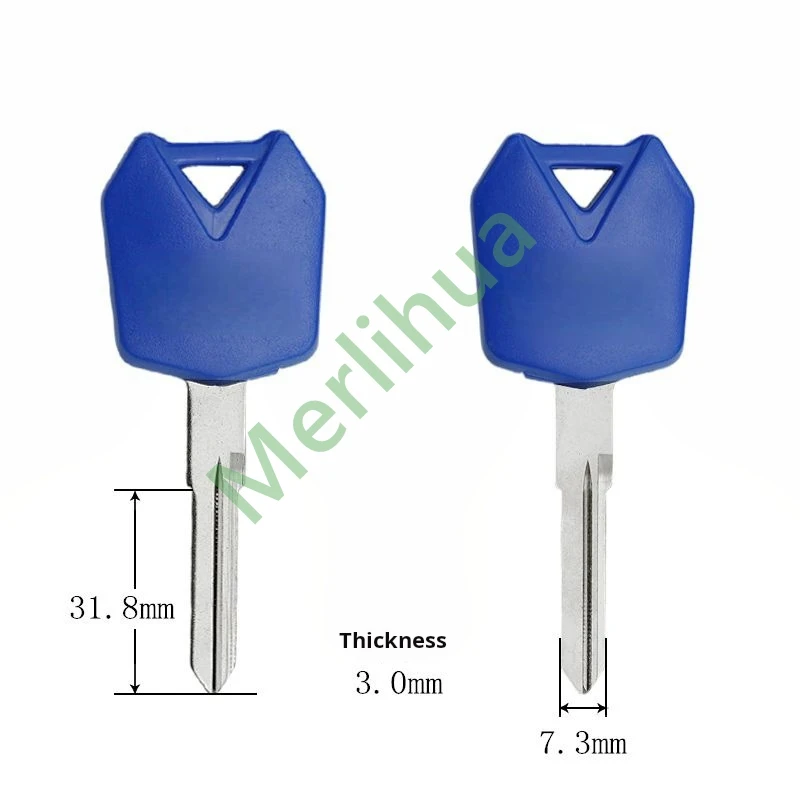 Llave de motocicleta, adecuada para: Kawasaki KLR650 KLX650 KLE400 KLE500 llave de motocicleta embrión 636 ZRX1200 (puede instalar chips)