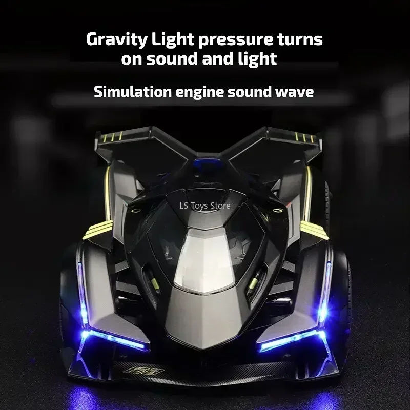 1:22 Vision V12 GT modèle de voiture en alliage métallique moulé sous pression son lumière retirer Collection jouet cadeau modèle de voiture