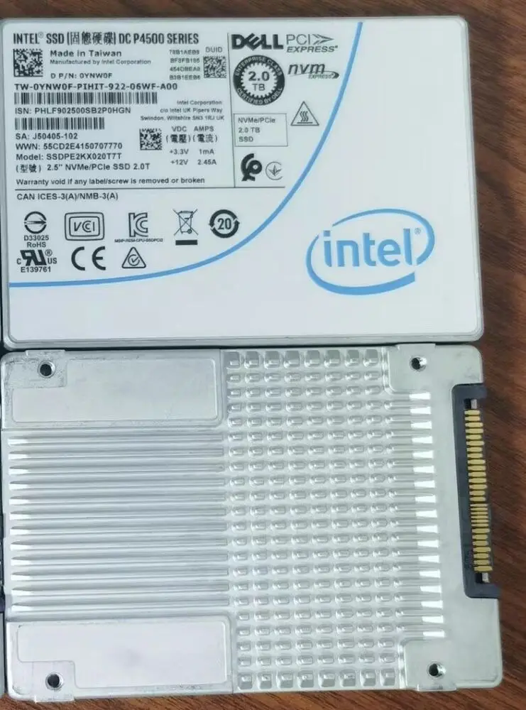 2TB P4500 SSD Series DC NVME U.2 2.5