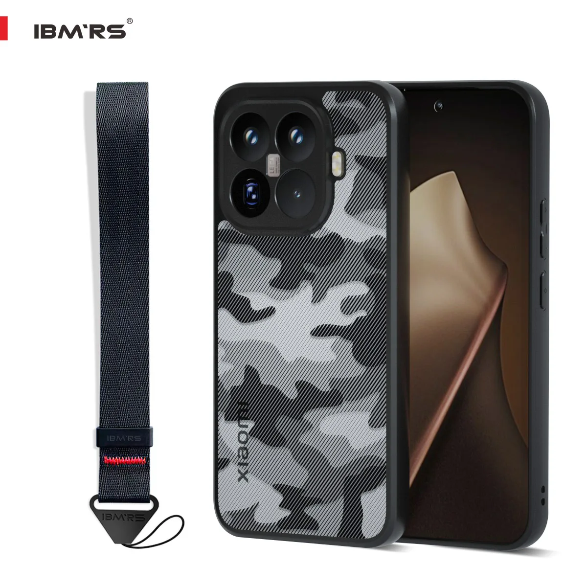 

Противоударный камуфляжный чехол для Xiaomi 15T Pro с надежным ремешком на запястье, полной защитой камеры и экрана, протестированный по военному стандарту на устойчивость к падениям