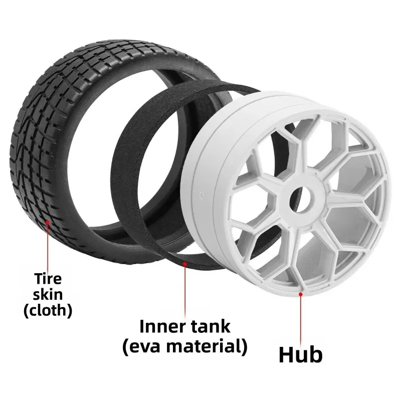 

4pcs 101MM RC Tires 3.9" OD Honeycomb Wheels for Arrma Felony Infraction 6S BLX - Durable, High-Grip, 6S Compatible