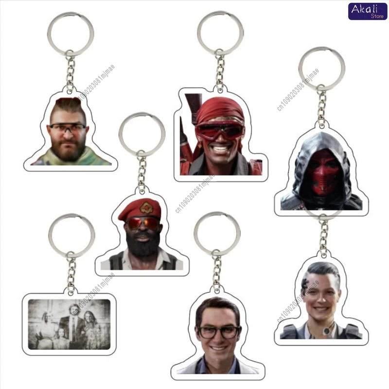 

Набор ключей в стиле тактической игры, креативный акриловый кулон, брелок для ключей, коллекционный орнамент, подарок для фанатов, сумки, ключи, украшение автомобиля