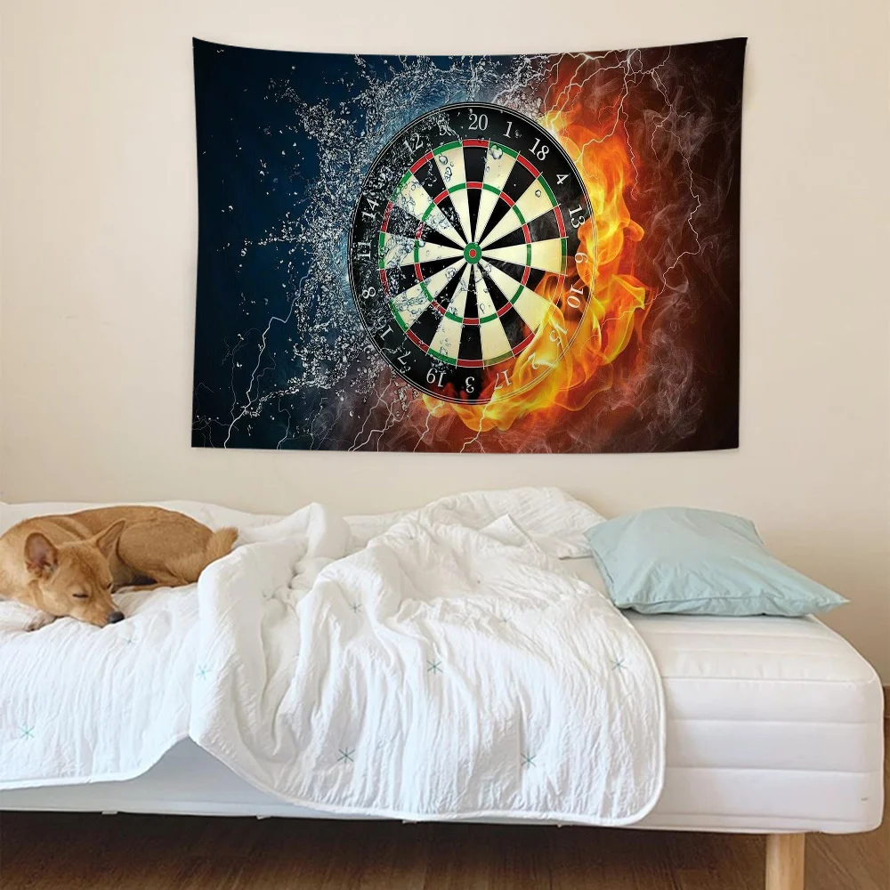 DARTS Dart Board Arrow Target Colorful Tapestry Wall Hanging Bohemian Wall Tapestries Mandala Wall Hanging Sheets