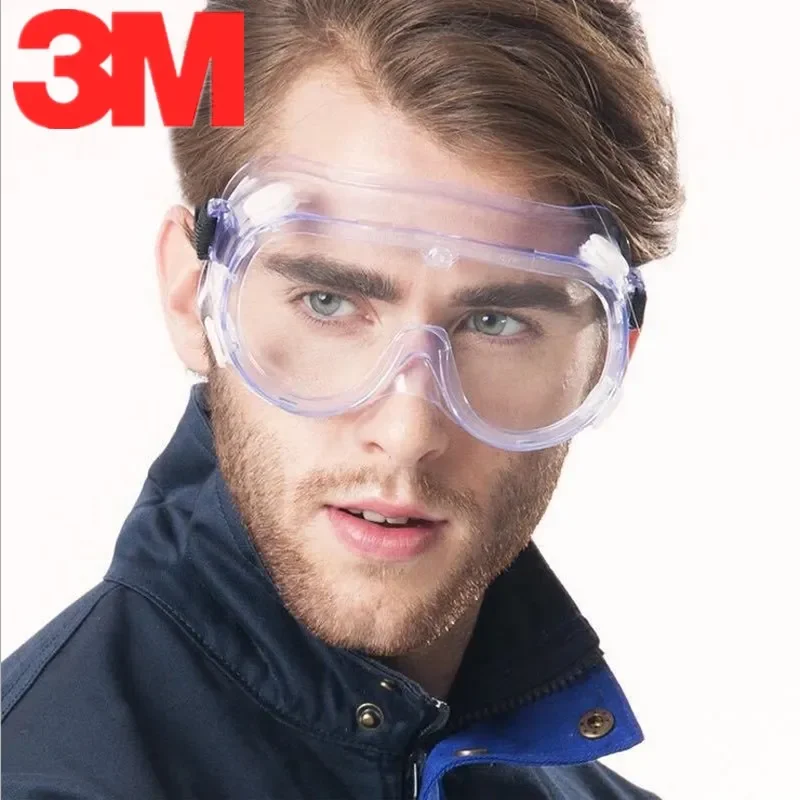 3M 1621 Glasses Goggle Anti-Impact PC Chemical Splash ANSI Z87 Standard Safety Personal Protection UV Protective Factory