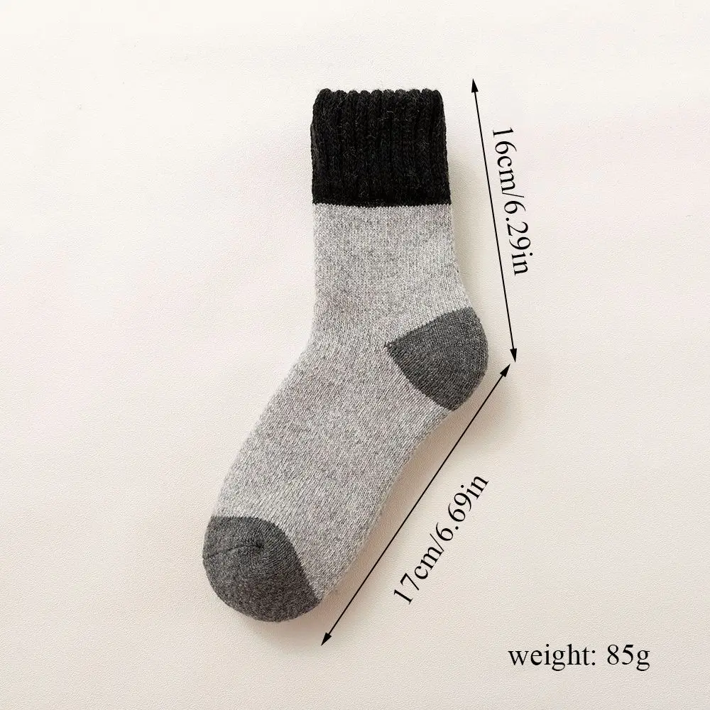 Men Winter Cold-resistant Woollen Socks Super Warm Socks in Tube with Thicker Cashmere All-match Retro Snow Casual Average Yards