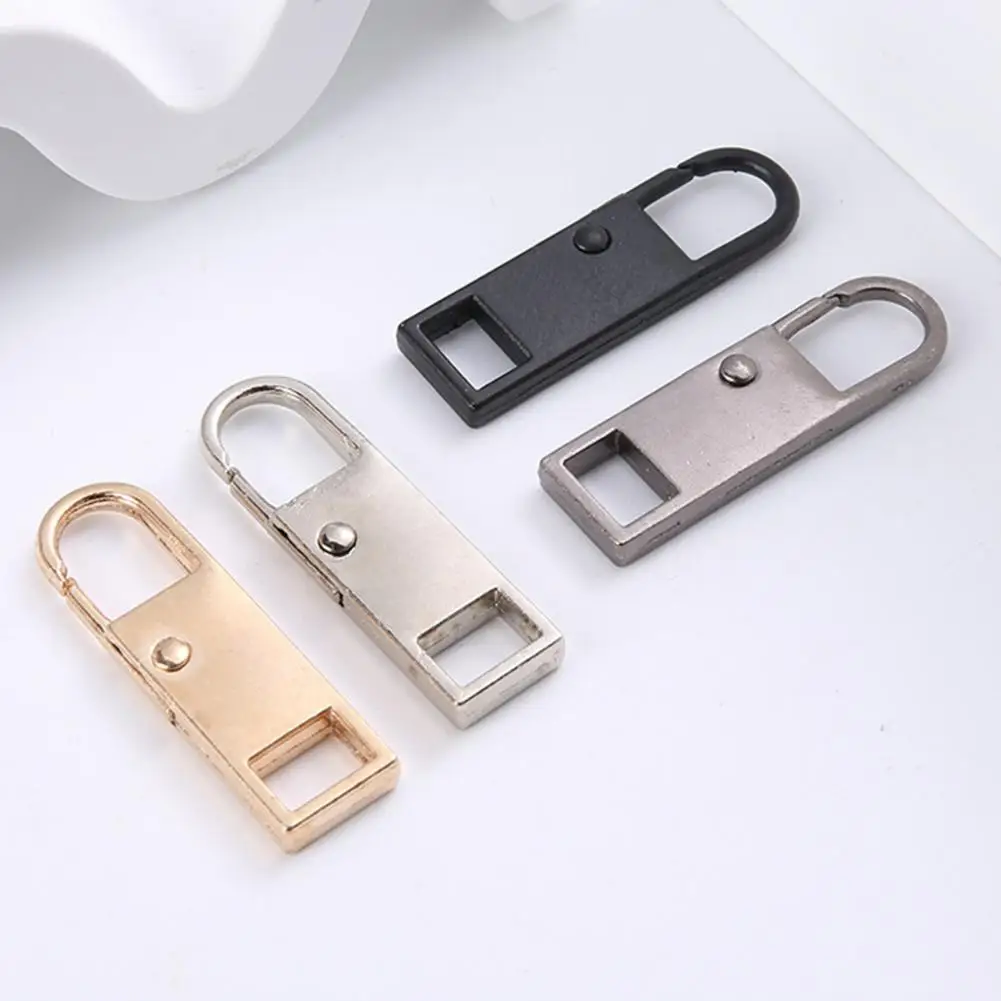 Detachable Zipper Tab Replacement Zipper Pull 5/20/100pcs Metal Zipper Pull Replacement Tabs Detachable Head Pullers for Luggage