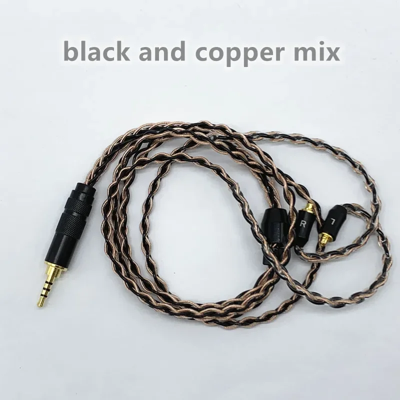 Câble court en cuivre plaqué argent monocristallin compatible Bluetooth, MMCX, UE900, IE80, QDC, A2DC, IM50, 8 cœurs, 60cm, 0.78mm