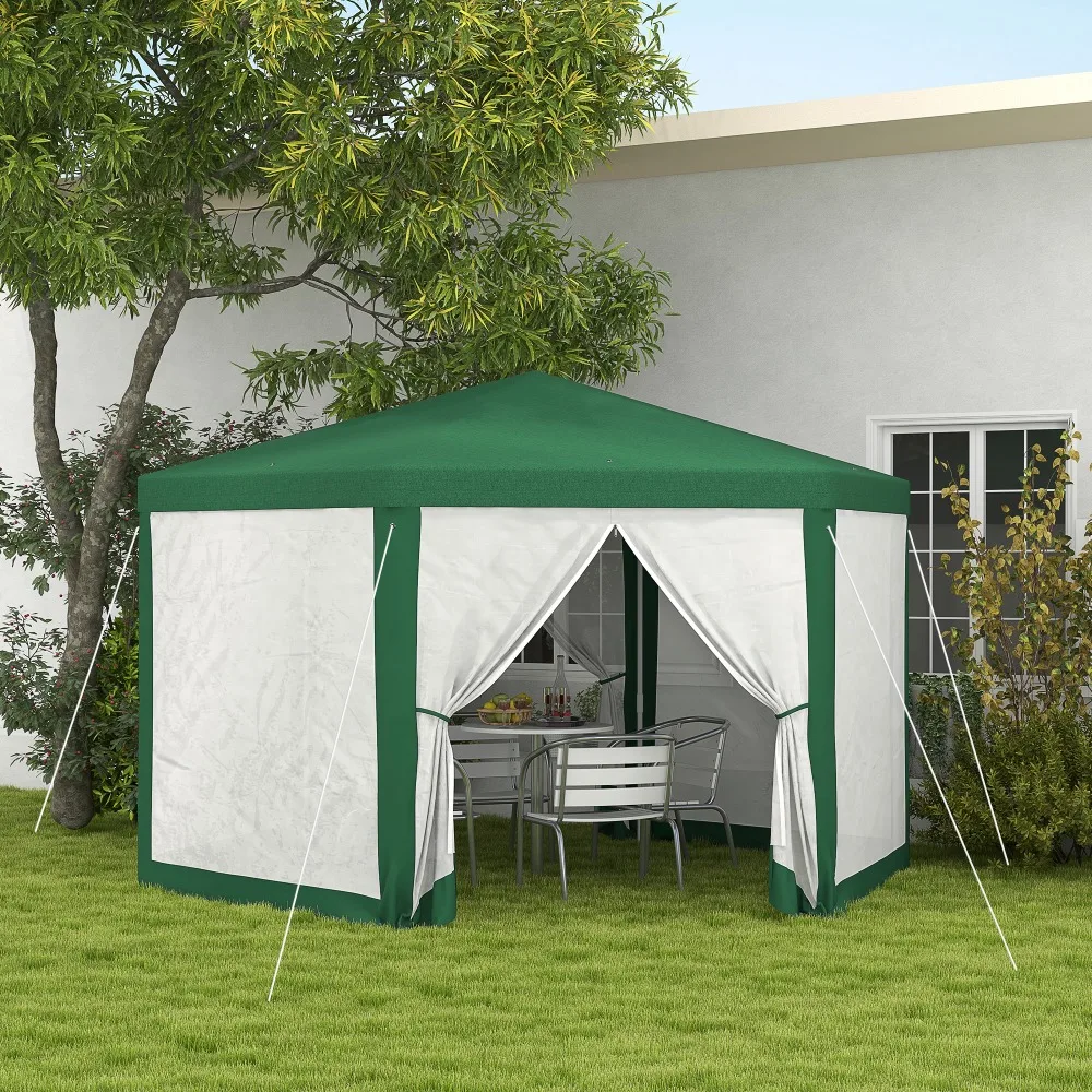

Patio Gazebo Netting Canopy Garden Party Tent Steel Outdoor