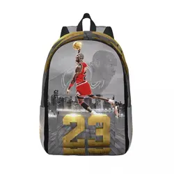 Michael-Jordan For Girls Boys Large Capacity Student Backpack Lightweight waterproof Backpack  15.7in 17.7in