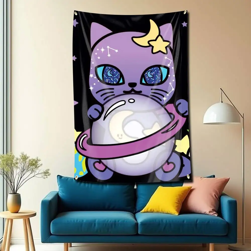 Japanese T-Tokidoki-i Unicorno Flag Tapestry Banner for Bedroom Living Room Outdoor Camping Custom Supported