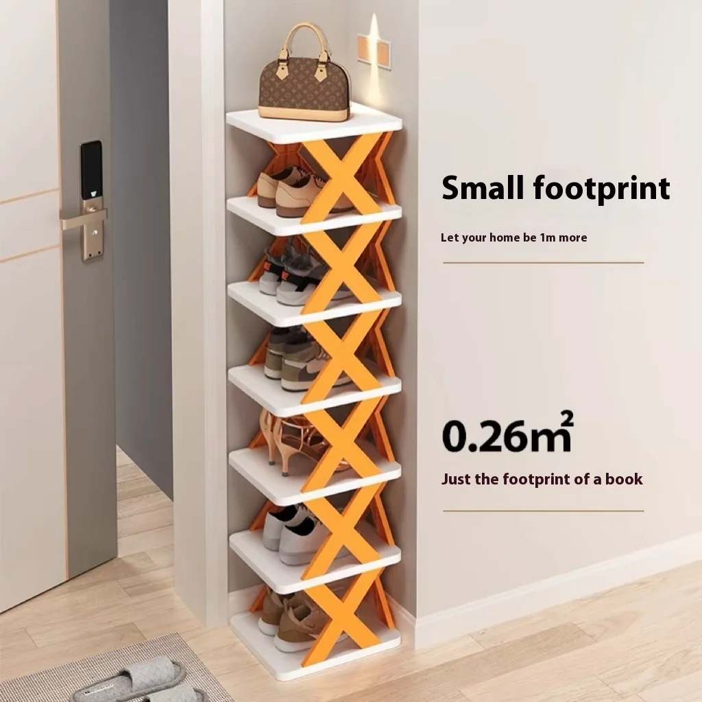 Multi Layer Simple Shoes Shelf 3/6/9tier New Folding Shoe Rack Color Cabinet Multi-Folding Space-Saving Diy Home Organizer Shelf image 2