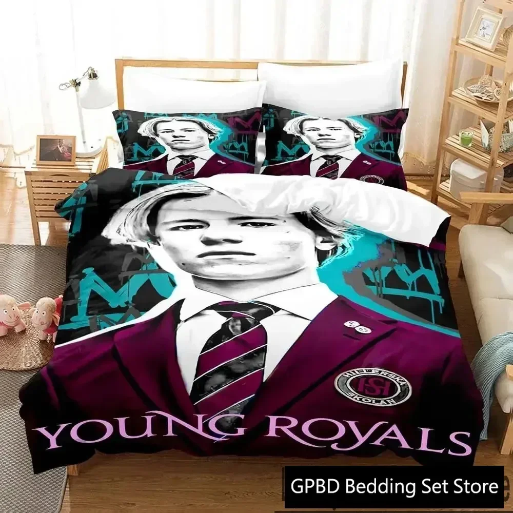 3D Print Young Royals Bedding Set Duvet Cover Bed Set Quilt Cover Pillowcase Comforter king Queen Size Boys Adult Bedding Set