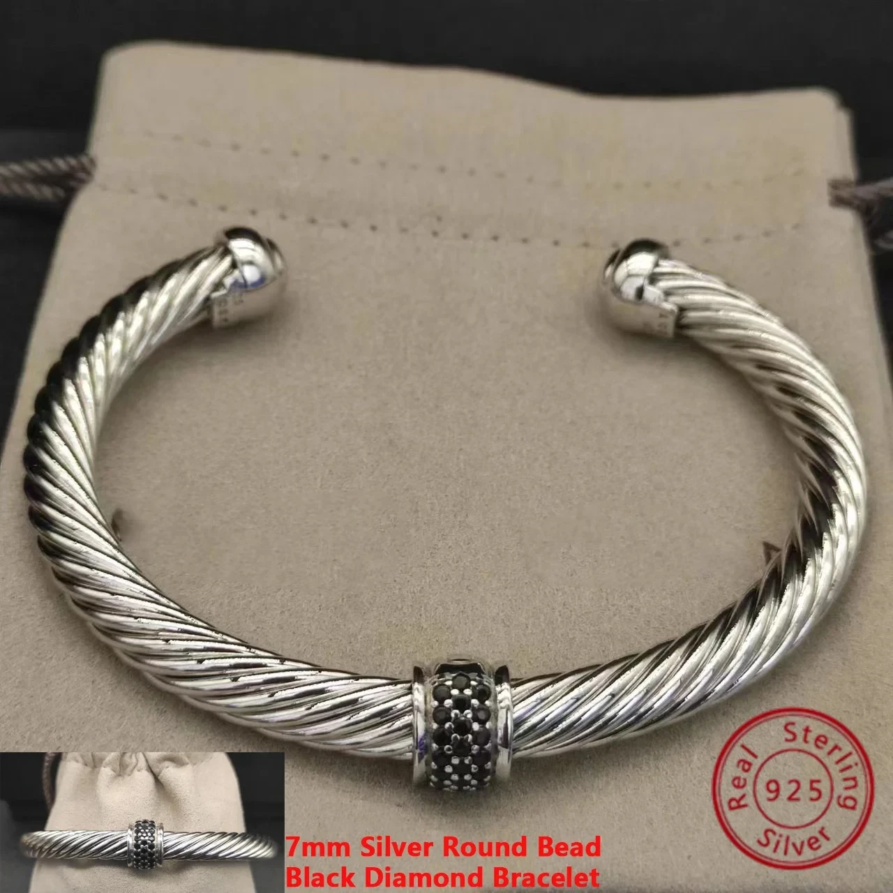 High Quality Fashion Dy Simple 7mm&10mm Bracelet Everyday Wear