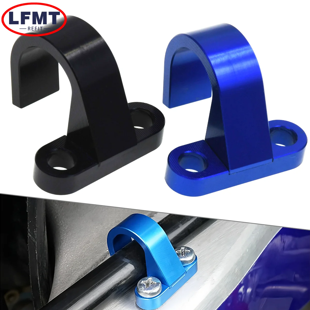 Motorclcye Rear Brake Line Hose Clamp Holder Cable Mount For YAMAHA YZ85 125 125X 250 250F 250X 450F 250FX 450FX WR250F WR450F